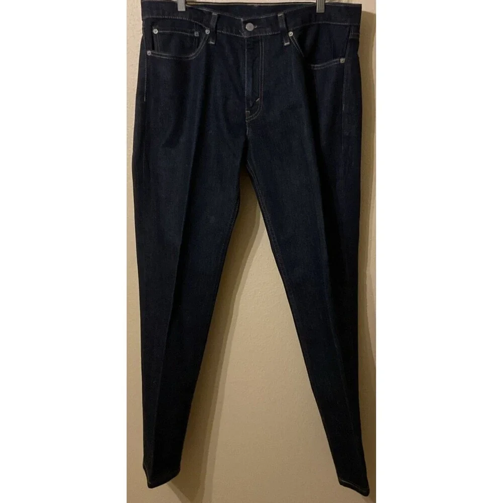 Levi’s Men’s 511 Slim Fit Straight Jeans Dark Hollow Stretch 36W x 32L 045111042